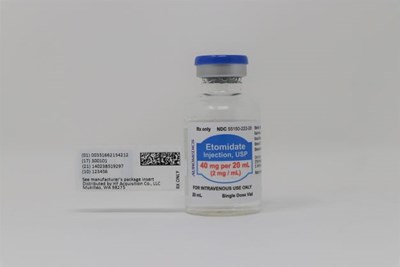 Serialized Labeling (51662 1542 1 Etomidate Injection Vial And Serilization Label)